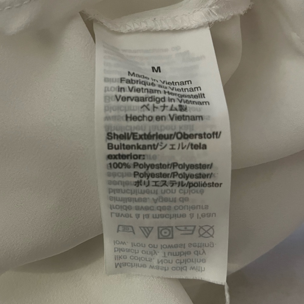 J. Crew White V-Neck Blouse women’s size M - Picture 4 of 4